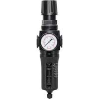 Manual Drain Filter/Regulator with Metal Bowl Modulair 300, 1/4" NPT, 250 PSI, 5.1 fl. oz. Capacity Pryde Industrial Inc.