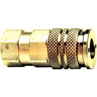 D&eacute;connexion rapide automatique &agrave; une main, Laiton, 1/4" x 3/8" Pryde Industrial Inc.