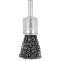 Brosse &agrave; fils cr&ecirc;p&eacute;s mont&eacute;e sur mandrin E050-12, 1/2", Fils 0,012", Tige 1/4" Pryde Industrial Inc.