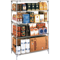 Super Adjustable Super Erecta Shelf&reg;, Add-On Kit, 5 Tiers, 36" W x 86-5/8" H x 24" D Pryde Industrial Inc.