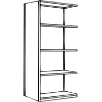 &eacute;l&eacute;ment de rayonnage Interlok, Acier, Sans boulons, Capacit&eacute; 800 lb, 36" la x 100" h x 24" p Pryde Industrial Inc.