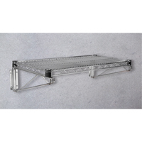 Direct Wall Mount for Chromate Wire Shelving, Single Bracket, 200 lbs. Capacity, 14" D Pryde Industrial Inc.