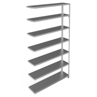 &eacute;l&eacute;ment de rayonnage, Acier galvanis&eacute;, Montant &agrave; fente, Capacit&eacute; 300 lb, 48" la x 84" h x 12" p Pryde Industrial Inc.