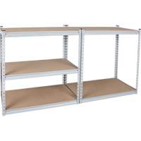 Rayonnage robuste, Acier, Sans boulons, Capacit&eacute; 1200 lb, 48" la x 72" h x 18" p Pryde Industrial Inc.