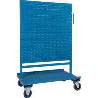 Bin/Pegboard Combo Rack, Double-sided, 38" W x 24-1/2" D x 55" H Pryde Industrial Inc.