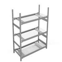 &eacute;tag&egrave;re de grande largeur, Acier, Sans boulons, Capacit&eacute; 1340 lb, 42" la x 60" h x 18" p Pryde Industrial Inc.
