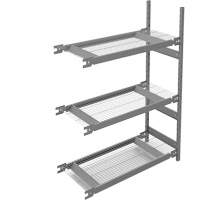 &eacute;tag&egrave;re de grande largeur, Acier, Sans boulons, Capacit&eacute; 1340 lb, 42" la x 60" h x 18" p Pryde Industrial Inc.