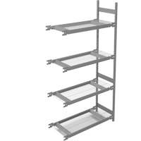 &eacute;tag&egrave;re de grande largeur, Acier, Sans boulons, Capacit&eacute; 1340 lb, 42" la x 84" h x 18" p Pryde Industrial Inc.
