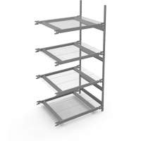 Wide Span Storage Shelving, Steel, Boltless, 1340 lbs. Capacity, 42" W x 84" H x 32" D Pryde Industrial Inc.