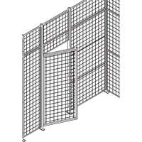 Standard-Duty Wire Mesh Partition Swing Door, 3' W x 7' H Pryde Industrial Inc.