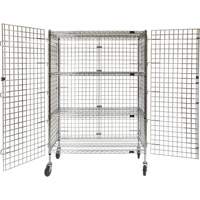 Security Cart, Chrome Plated, 48" x 69" x 24", 500 lbs. Capacity Pryde Industrial Inc.
