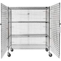 Security Cart, Chrome Plated, 60" x 69" x 24", 500 lbs. Capacity Pryde Industrial Inc.