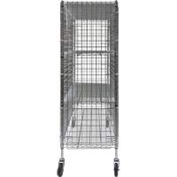 Security Cart, Chrome Plated, 60" x 69" x 24", 500 lbs. Capacity Pryde Industrial Inc.