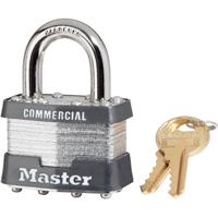 Commercial Padlock, Keyed Different, Laminated Steel, 1-3/4" Width Pryde Industrial Inc.