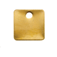 Blank Tags, Brass, 1.25" dia Pryde Industrial Inc.