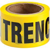 Ruban pour barricade, Anglais, 3" la x 200' lo, 3 mils, Noir sur jaune Pryde Industrial Inc.