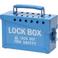 Coffret de s&eacute;curit&eacute; portatif en m&eacute;tal, Bleu Pryde Industrial Inc.