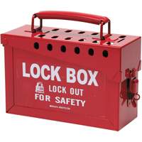 Coffret de s&eacute;curit&eacute; portatif en m&eacute;tal, Rouge Pryde Industrial Inc.