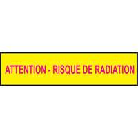 Barricade Tape, French, 3" W x 1000' L, 3.5 mils, Magenta on Yellow Pryde Industrial Inc.