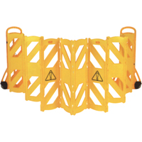 Portable Mobile Barriers, 13' L, Plastic, Yellow Pryde Industrial Inc.