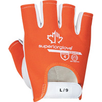 Gants Vibrastop demi-doigts antivibrations, Taille Grand, Paume Ch&egrave;vre Pryde Industrial Inc.