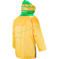 Neo-Slick Chemical & Acid Resistant Rain Jacket, Small, Yellow, Neoprene Pryde Industrial Inc.