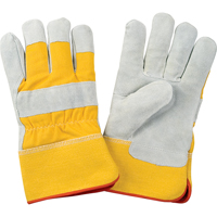 Gants d'ajusteur doubl&eacute;s pour l'hiver de premi&egrave;re qualit&eacute;, 2T-Grand, Paume en Cuir de vache refendu, Doublure en Molleton de mousse Pryde Industrial Inc.