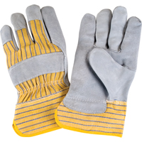 Premium Rugged Fitters Gloves, Large, Split Cowhide Palm, Cotton Inner Lining Pryde Industrial Inc.