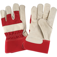 Gants d'ajusteur &agrave; paume s&egrave;che de premi&egrave;re qualit&eacute;, Grand, Paume en Cuir fleur de vache, Doublure en Coton Pryde Industrial Inc.