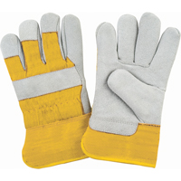 Gants d'ajusteur doubl&eacute;s pour l'hiver de premi&egrave;re qualit&eacute;, Moyen, Paume en Cuir de vache refendu, Doublure en Molleton de mousse Pryde Industrial Inc.