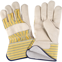 Abrasion-Resistant Winter-Lined Fitters Gloves, X-Large, Grain Cowhide Palm, Cotton Fleece Inner Lining Pryde Industrial Inc.