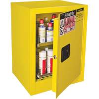 Sure-Grip&reg; EX Benchtop Flammable Safety Cabinet, 24 gal., 1 Door, 21" W x 27" H x 18" D Pryde Industrial Inc.
