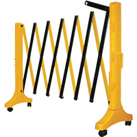 Xpandit Barricade, 36" H x 11.5' L, Black/Yellow Pryde Industrial Inc.