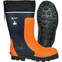Bushwhacker Chainsaw Boots, Rubber, Steel Toe, Size 6, Puncture Resistant Sole Pryde Industrial Inc.