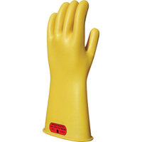 Yellow Natural Rubber Insulating Gloves, ASTM Class 0, Size 8, 11" L Pryde Industrial Inc.