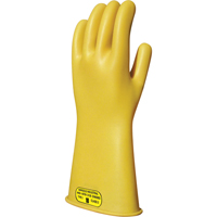 Yellow Natural Rubber Insulating Gloves, ASTM Class 2, Size 8, 16" L Pryde Industrial Inc.