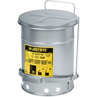 Contenants pour d&eacute;chets huileux, Homologu&eacute; FM/List&eacute; UL, 6 gal. US, Argent Pryde Industrial Inc.