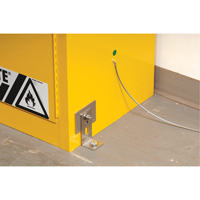 Seismic Bracket for Sure-Grip&reg; Ex Flammable Storage Cabinet Pryde Industrial Inc.