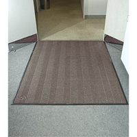 WaterHog&reg; Max Herringbone Classic Mat, Wiper/Scraper, 4' x 6' x 3/8", Chestnut Brown Pryde Industrial Inc.