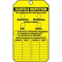 &eacute;tiquettes de s&eacute;curit&eacute; d'inspection et de contr&ocirc;le de l'&eacute;tat de l'&eacute;quipement, Papier cartonn&eacute;, 3-1/8" la x 5-7/8" h, Anglais Pryde Industrial Inc.