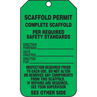 &eacute;tiquettes de s&eacute;curit&eacute; d'inspection et de contr&ocirc;le de l'&eacute;tat de l'&eacute;quipement, Papier cartonn&eacute;, 3-1/8" la x 5-7/8" h, Anglais Pryde Industrial Inc.