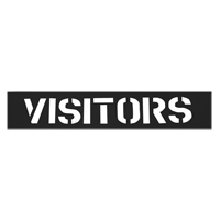 Parking Lot Stencils, English, 12" Pryde Industrial Inc.