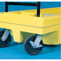Chariots Poly-Spillcart, 66,5" lo x 29" la x 43,9" h, Cap. de d&eacute;versement 57 gal. US Pryde Industrial Inc.
