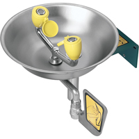 Eyewash Station, Wall-Mount Installation, Stainless Steel Bowl Pryde Industrial Inc.