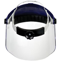 Ratchet Headgear with Faceshield, Polycarbonate, Ratchet Suspension Pryde Industrial Inc.
