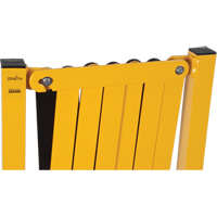 Expandable Barrier, 37" H x 11' L, Black/Yellow Pryde Industrial Inc.