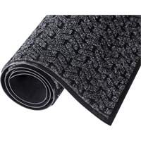 Tire-Track Entrance Mat, Wiper/Scraper, 4' x 6' x 3/8", Charcoal Pryde Industrial Inc.