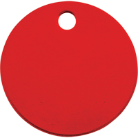 Blank Tags, Aluminum, 1.5" dia Pryde Industrial Inc.