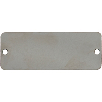 Blank Tags, Stainless Steel, 3" W x 1" H Pryde Industrial Inc.