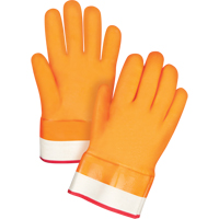 Gants doubl&eacute;s pour l'hiver r&eacute;sistants aux produits chimiques, Taille Grand/9, 10" lo, PVC, Doublure en Molleton de mousse, Gant de calibre hiver Pryde Industrial Inc.